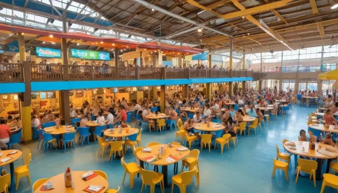 Gastronomia nos parques aquáticos de Fortaleza