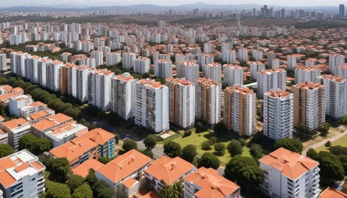 Comparação dos preços de aluguel e compra de imóveis