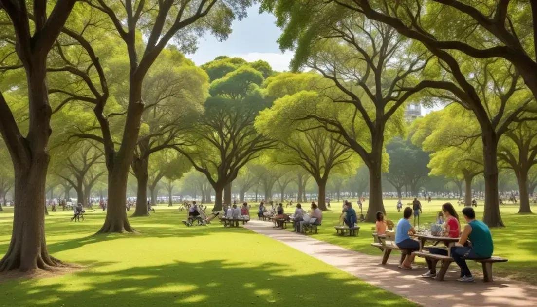 Atividades ao ar livre: parques e áreas verdes