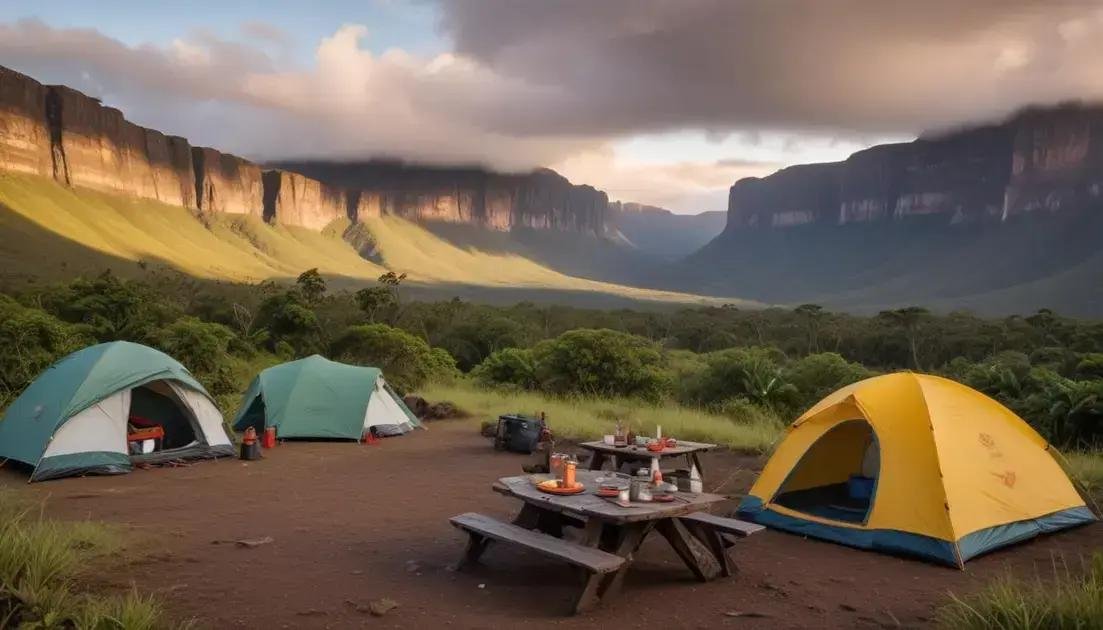 Acomodação e alimentação durante a viagem