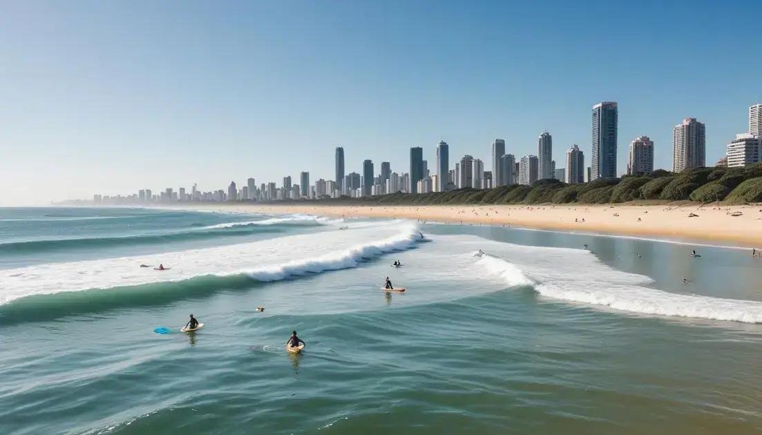 Praias ideais para prática de esportes aquáticos Praias ideais para prática de esportes aquáticos