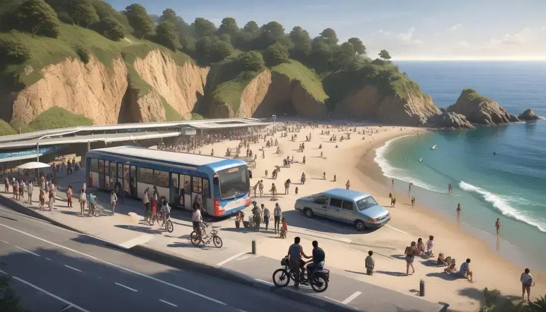 Rotas, transporte e horários: chegar, estacionar e evitar multidões nas praias